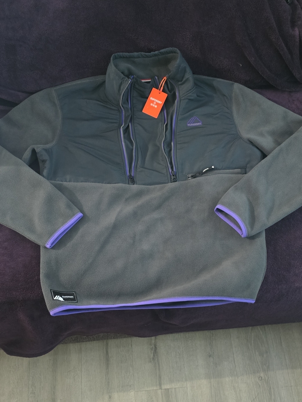 Superdry Mountain Sport Fleece Half Zip Jacket